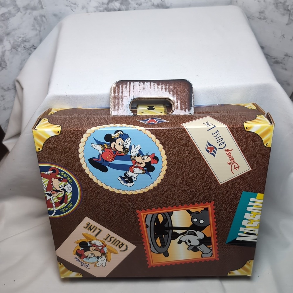 Disney Cruise Line Keepsake Box Cardboard Luggage Toy Collectible Display